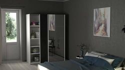 Dmora - Guardaroba 2 ante Diandra, Mobile camera da letto, Cabina armadio portabiti, Armadio appendiabiti, 150x61 h200 cm, Bianco e Nero