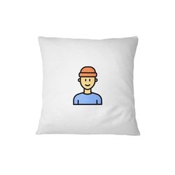 Bona Basics, Funda de cojín Decorativa, decoración del hogar, para sofá, cafetería, Tamaño: 60x60 cm, Color: Blanco