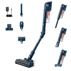 Philips 5000 Flex Aspiradora sin Cable, Potente succión, 60 min autonomía, luz LED, Cepillo Mascotas, Accesorios Ranuras/Combinado, Pantalla, batería reemplazable (XC5243/10)
