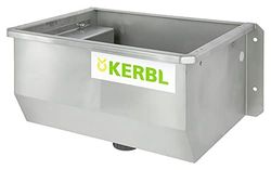 Kerbl Drank voor 221031 verwarmde trog drank roestvrij staal 35 liter