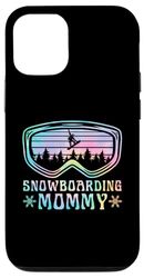 Carcasa para iPhone 15 Pro Snowboard Mommy Matching Family Snowboard Trip