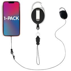 Cinghia retrattile per telefono, non perdere o rompere mai un telefono con il nostro resistente guinzaglio per telefono, antifurto e anti-goccia