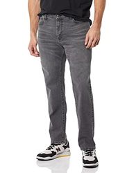 Amazon Essentials Men's Spijkerbroek met atletische pasvorm, Gewassen grijs, 34W / 32L