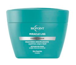 Biopoint Miracle Liss - Maschera Capelli Liscio 72h, Azione Nutriente e Disciplinante senza Appesantire, Dona Morbidezza e Leggerezza al Capello, 200 ml