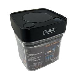 NERTHUS Bote Hermético al Vacío de 500 ml - Base Cuadrada, Perfecto para Conservar Alimentos y Mantener su Frescura
