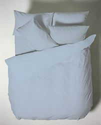 Plain Dyed Cotton Percale Blue Duvet Set 200TC 200 x 220 cm - 50 x 80 cm (2)