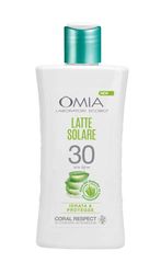 Omia, Latte Solare Protettivo SPF30 Viso e Corpo con Aloe Vera del Salento, Protezione Solare Alta, Per Pelli Chiare e Sensibili al Sole, Dermatologicamente Testato, Flacone da 200 ml