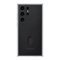 Samsung Funda para teléfono Galaxy S23 Ultra Frame, Funda Protectora de Doble Aspecto con 2 Placas Negras Intercambiables, Incluyendo Soporte Transparente y Ranura para Tarjetas, versión