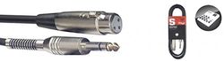 Stagg 18280 S-serie 3 m 3 Pin 1x XLR Vrouwelijk/Jack Audio Kabel