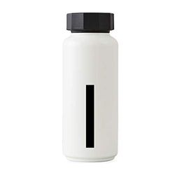 Design Letters Botella de Agua Blanco 500 Ml (A-Z) | Botella Agua Acero Inoxidable para niño, adults | Botella Termica Libre BPA/BPS | Cantimplora Termo con Aislamiento de Vacío de Doble Pared Botella