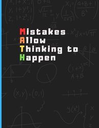 Funny Math Grid Notebook: 100 Pages, 8.5 x 11 inches: A Hilarious Way to Tackle Math Problems and Graphs