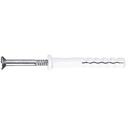 INDEX 184 LSTCCC06070 INDEX LSTCCC06070-Bolsa Autoservicio clavable de poliamida 6.6, premontado tornillo rosca-arpón, Taco con cabeza cilíndrica (6 x 70 Ø6, 6 uds.)