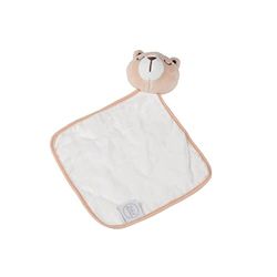 Bébé Douceur, Doudou Lange 18 x 18 cm Ourson 70% Coton - 30% Polyester Foret