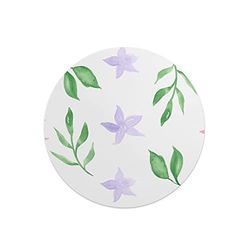 Questo Casa, Round Digital Printed Mouse Pad, Non-Slip Base, for Office and Home, Diameter:22cm
