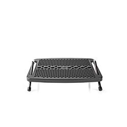 Nedis Footrest for Under Desk, Adjustable Metal Ergonomic Support - This Metal Footrest Can Be Easily and Discretely Placed Under a Desk to Offer Enhanced Comfort When Working