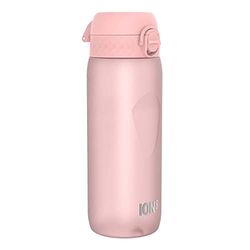 Ion8 Gourde, 750 ml, Anti-Fuite, Sports, Facile à Ouvrir, Verrouillage Sécurisé, Lavable en Lave-vaisselle, Poignée de Transport, Couvercle Rabattable, Sans BPA, Poignée Profilée, Quartz Rose