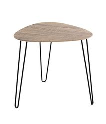 HAKU Möbel Stolik boczny, MDF, czarny dąb, szer. 40 x gł. 40 x wys. 43 cm