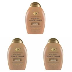OGX Brazilian Keratin Smooth Shampoo, 385ml (Pack of 3)
