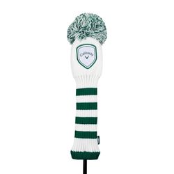 Callaway Golf Funda con Pompón 2025, Driver, Blanco/Verde