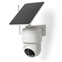 Nedis SmartLife Outdoor Camera | Wi-Fi | Full HD 1080p | Pan Tilt | IP65 | Max. Battery Life: 5 Months | Cloud Storage (optional) / microSD (not included) | 5 V DC | with Motion Sensor