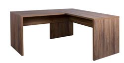 Composad | Bureau d'angle de la Ligne Davinci Brera Bureau PC, élégant et spacieux, avec Panneau Modesty, pour Bureau, (LxHxP) 178,20 x 74,50 x 160,50 cm, Couleur Noyer Brera, fabriqué en Italie