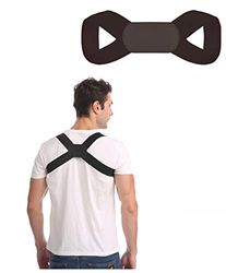 SXCDD Correction de la posture - Cadre arrière droit innovant pour position verticale - dos - stabilisateur de dos, noir taille S