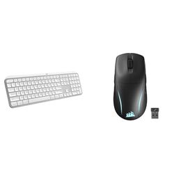 Logitech MX Keys S & CORSAIR M75 WIRELESS RGB Lichtgewicht FPS