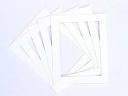 Frame Company Set di 10 cornici portafoto da Montare Bianco, Bianco, 9x7 for Image Size 8x6