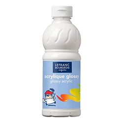 Lefranc Bourgeois Utbildning, Akrylfärg Glossy, 500 ml, Vit