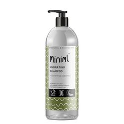 Miniml Natural Coconut Hair Shampoo- Hydrating and Nourishing, For Normal to Dry Hair, Suitable for Sensitive Scalp and Skin, Sulphate Free, Vegan and Cruelty Free, 1L Forever Bottle