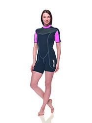 Seac Sense Shorts, kort våtdräkt för kvinnor för snorkling och undervattensbruk, 2,5 mm superelastisk neopren