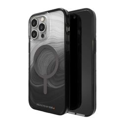 ZAGG Gear 4 Milan Snap D30 Protective Case Compatible with iPhone 14 Max, Slim, Shockproof, Wireless Charging, (Black Swirl)