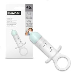 Suavinex, Limpiador Nasal para Bebés +6 Meses, para Utilizar en el Lavado Nasal con Suero Fisiológico, Irrigador Nasal Reutilizable, con Punta de Silicona Anatómica Blandita, con Cajita Higiénica