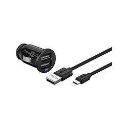 Goobay 71692 - Kit de Carga Micro USB para Coche (2 Unidades, 1 A)