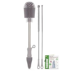 Haakaa Silicone Cleaning Brush Kit - SUVA Grey