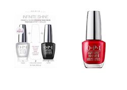 Opi Set Manicure - 30 Ml + OPI Infinite Shine Smalto Lunga Durata - Big Apple Red - 15 ml