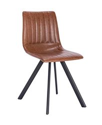 La Chaise Spola Zamora stoel, stof, hazelnootbruin, 42 cm (breedte) x 52 cm (diepte) x 81,5 cm (hoogte)