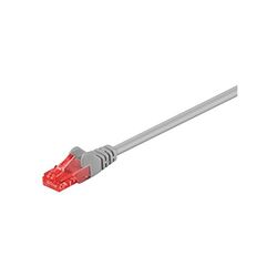 Goobay 68454 CAT 6 Câble de Liaison, U/UTP, Gris, 2m Longueur de Câble