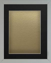 Frame Company Radcliffe Grey A4 with Gold BB and Black Mount for 9x6