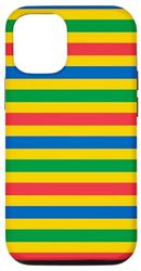 Carcasa para iPhone 14 Pro Yellow Blue Green Red Mauritius Flag Classic Pattern