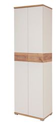 GERMANIA DIE MÖBELMACHER Armário GW-Topix, Engineered Wood, branco, carvalho navarra repro, 59 x 199 x 40 cm