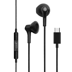 Stereo typ C coola knapphörlurar med mikrofon (digital) svart