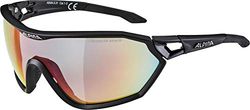 ALPINA Unisex - Adultos, S-Way QVM+ Gafas Deportivas, Black Matt, One Size