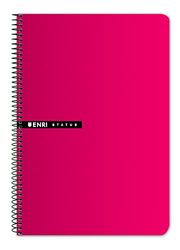 Enri 739697 - notitieboek 4 x 4, 100 vellen, rood