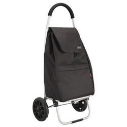 ENTRE TEMPS - Chariot Course Marche Shopping Tissu Deux Roues Motif Original Colorée - Dimensions 48 x 29.5 x 99.5 cm