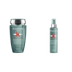 Kérastase, Genesis Homme, Shampoo per Capelli Indeboliti Tendenti Ad Assottigliarsi 250 ml + Spray Fortificante 150 ml + Siero 90 ml