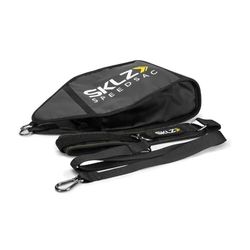 SKLZ Speed Sac, Variable-Weight Resistance Sled Trainer, Strength Training Equipment, Adjustable Leash & Waist Belt, Black, 4.54-13.6kg