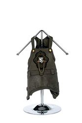 Trilly Tutti Brilli 15 Camo.vers/M Salopette avec Application Thermique écusson Militaire S/M, Vert