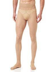 GLAMORY Support 40 Collant di Sostegno da Uomo, Carnagione, M Große Größen Men's