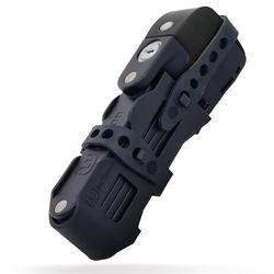 URBAN UR476B Innovativo Lucchetto Bicicletta Senza e Allarme 120dB Hi-Tech, Lucchetto Bicicletta Pieghevole 2in 1 Sicuro, Supporto Più Funzionale e Trasporto Senza Rumore, Antifurto Bici Monopattino